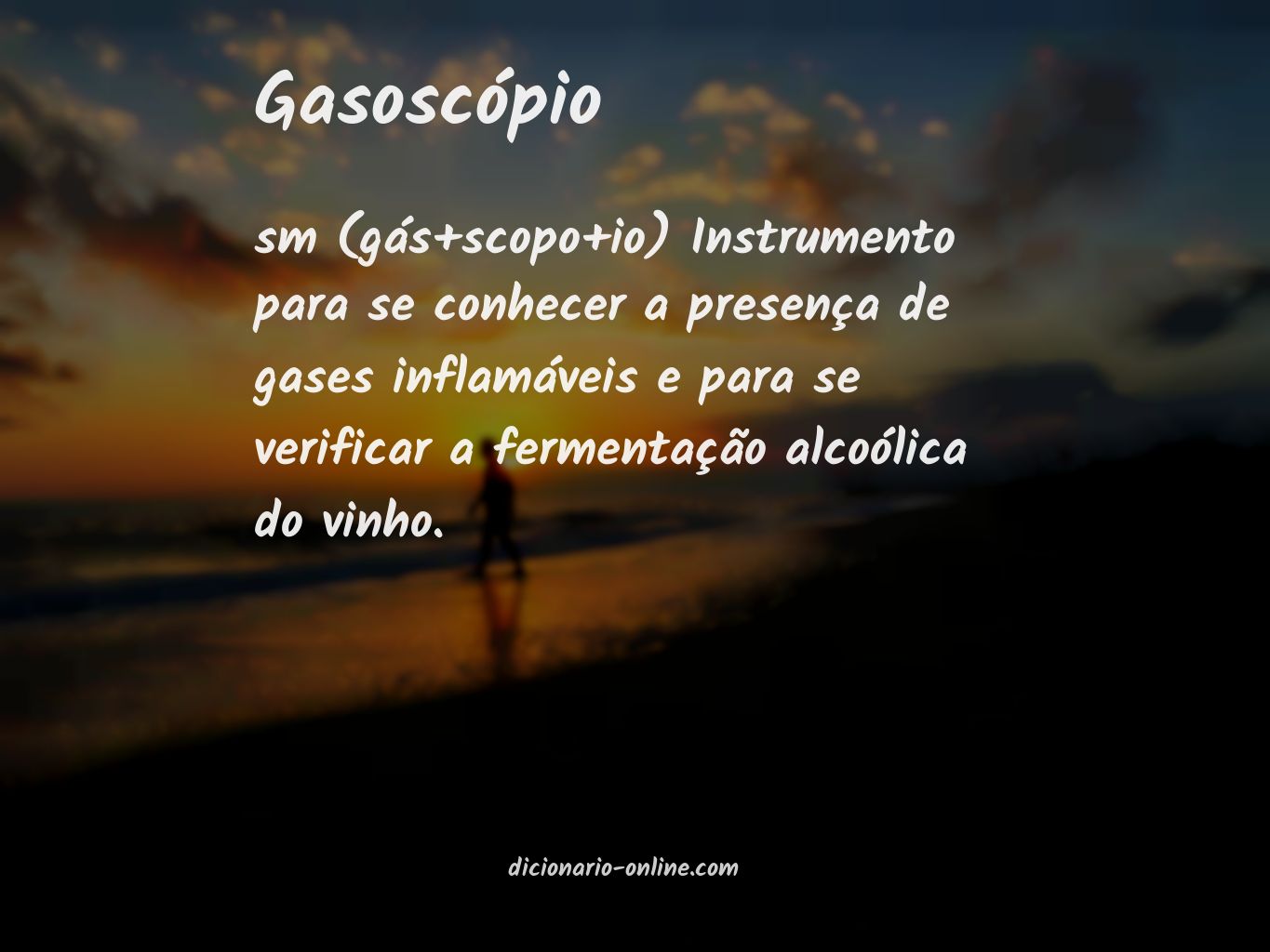 Significado de gasoscópio