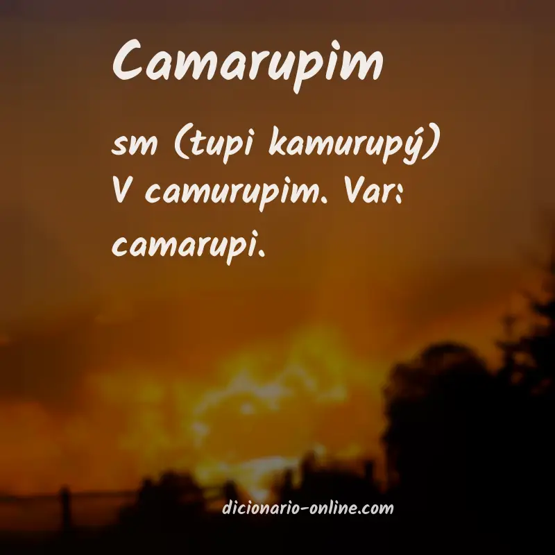 Significado de camarupim