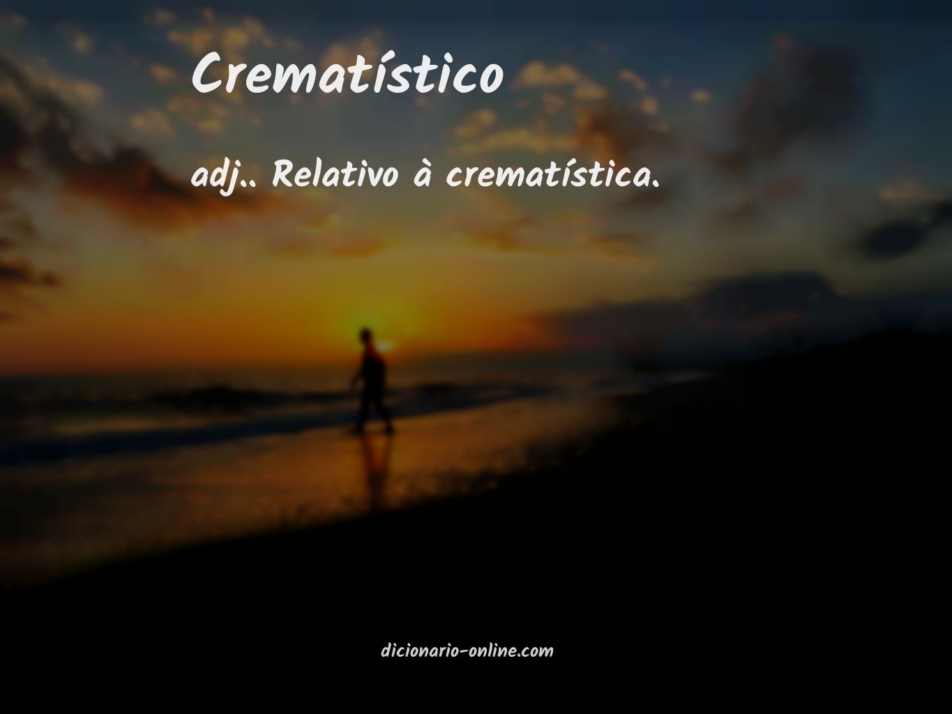 Significado de crematístico