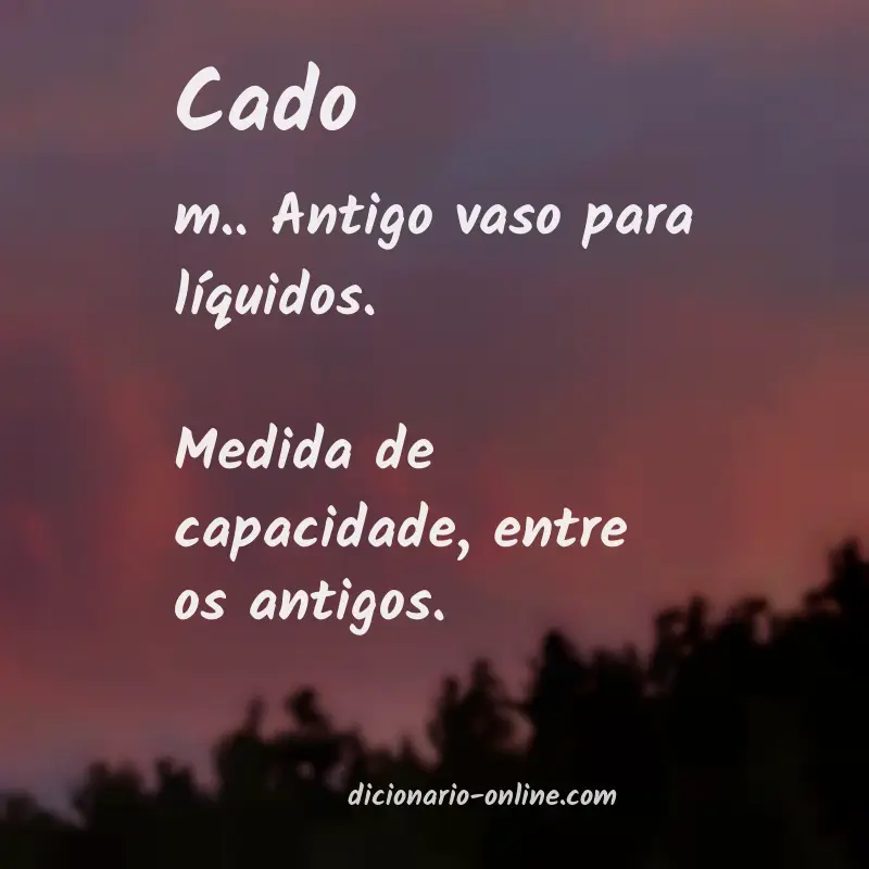 Significado de cado