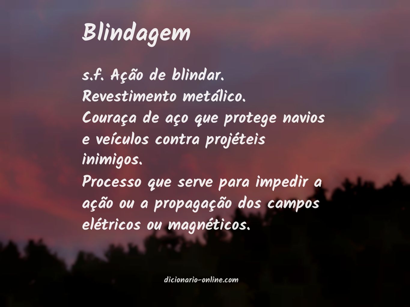 Significado de blindagem