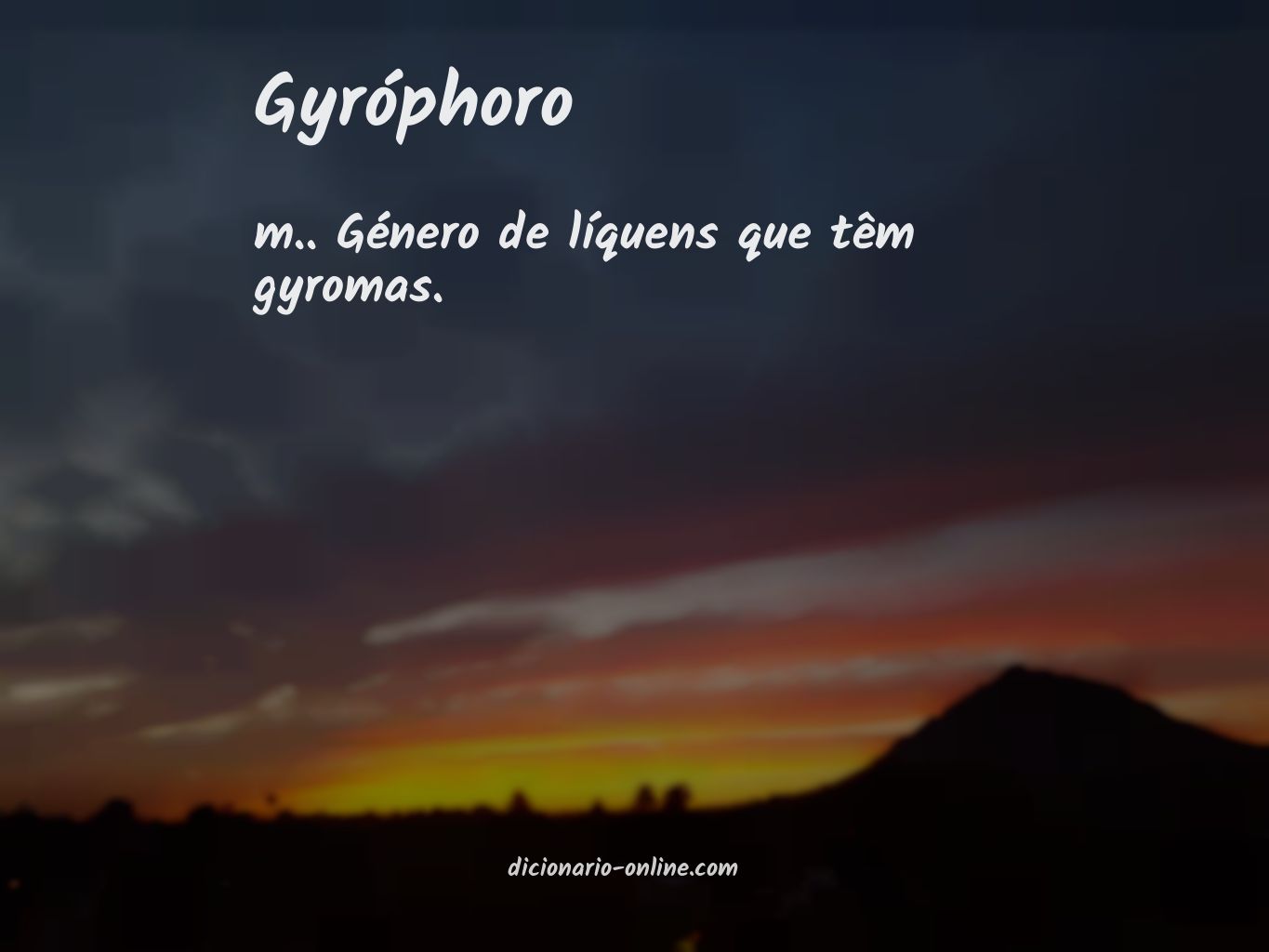 Significado de gyróphoro