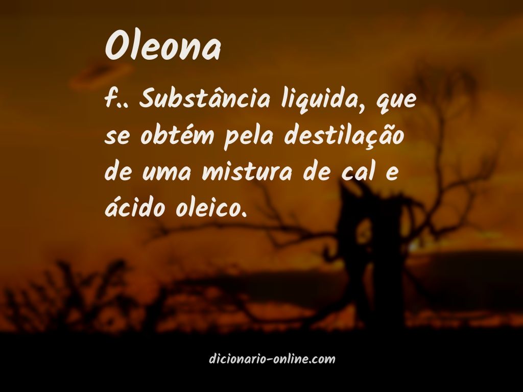 Significado de oleona