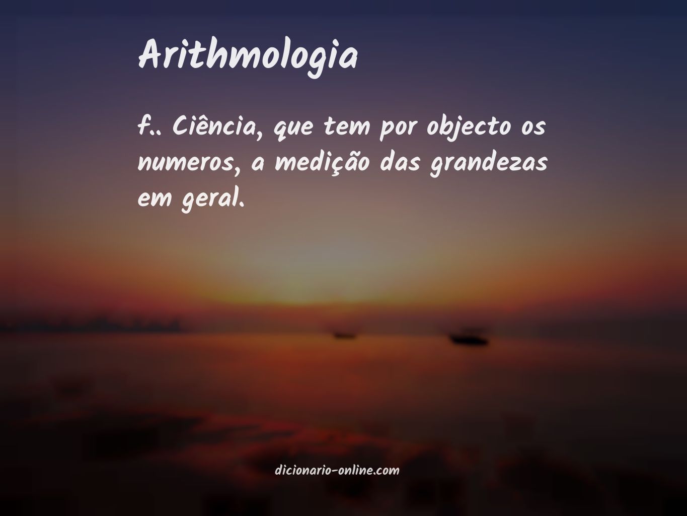 Significado de arithmologia