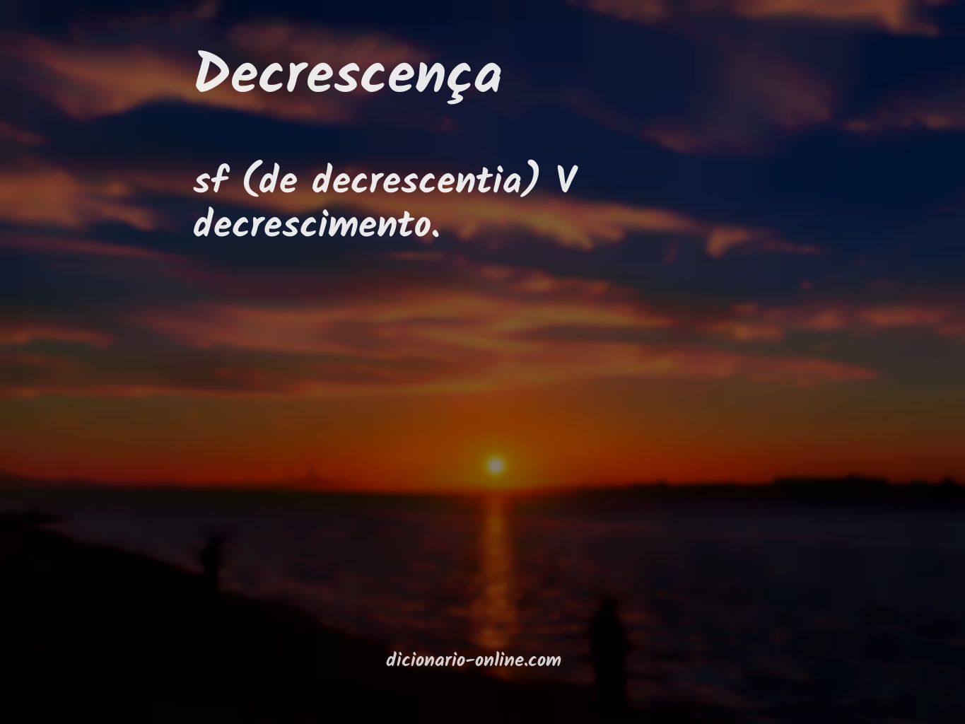 Significado de decrescença