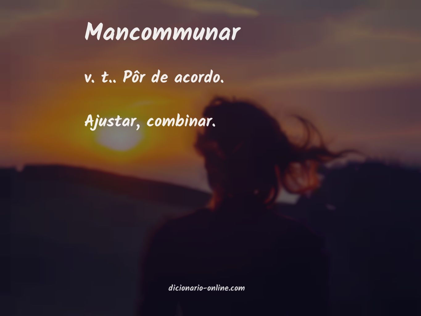 Significado de mancommunar