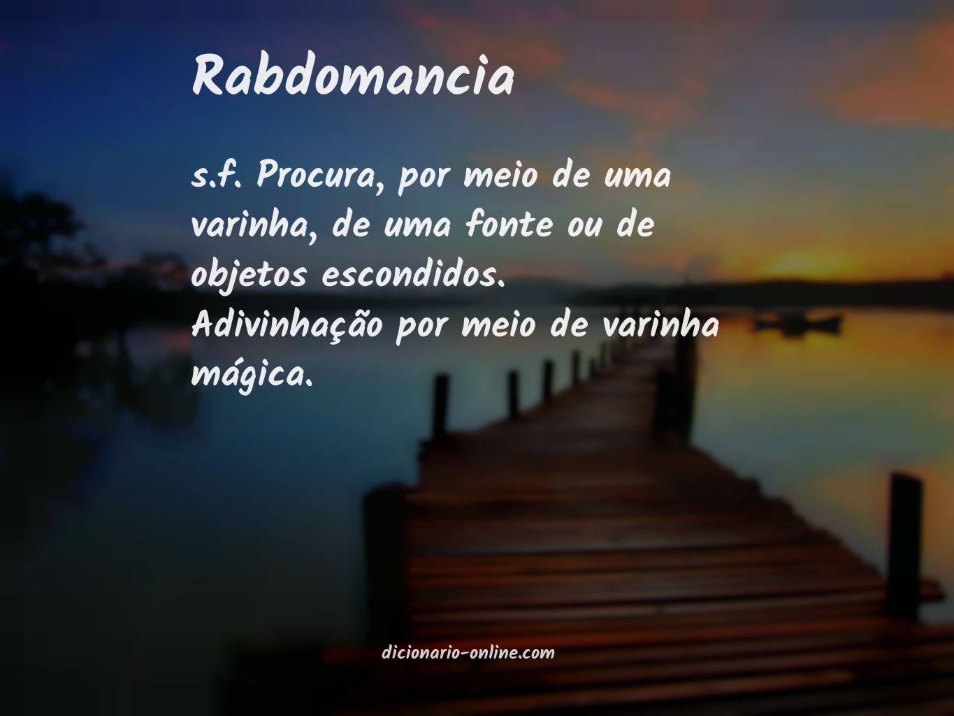 Significado de rabdomancia