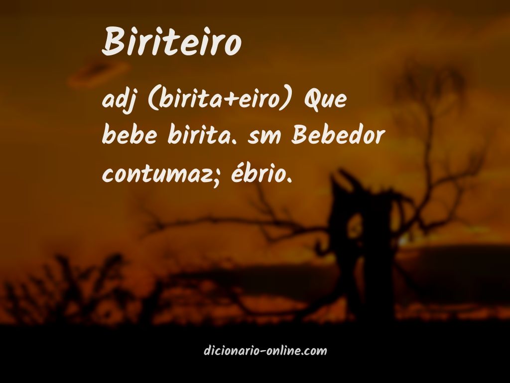 Significado de biriteiro