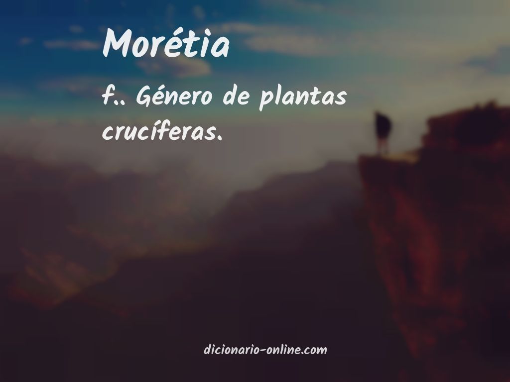 Significado de morétia