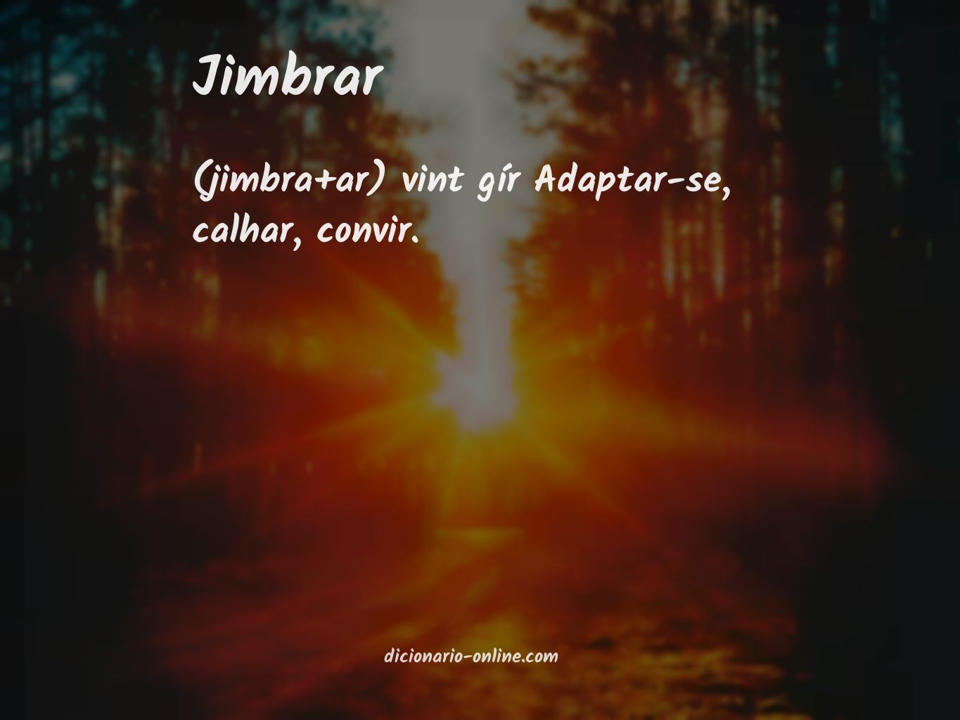 Significado de jimbrar