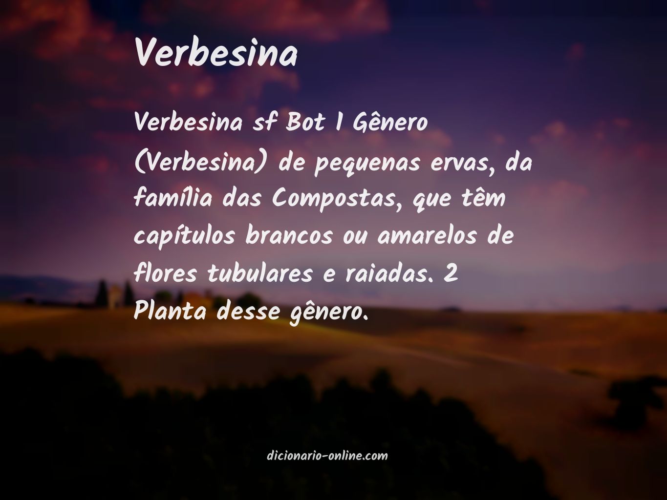 Significado de verbesina