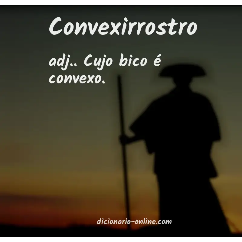Significado de convexirrostro
