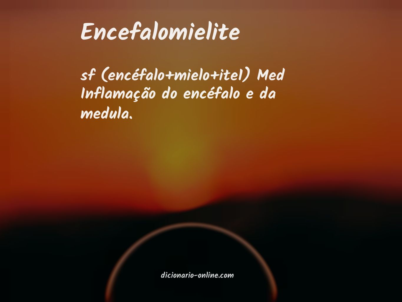 Significado de encefalomielite