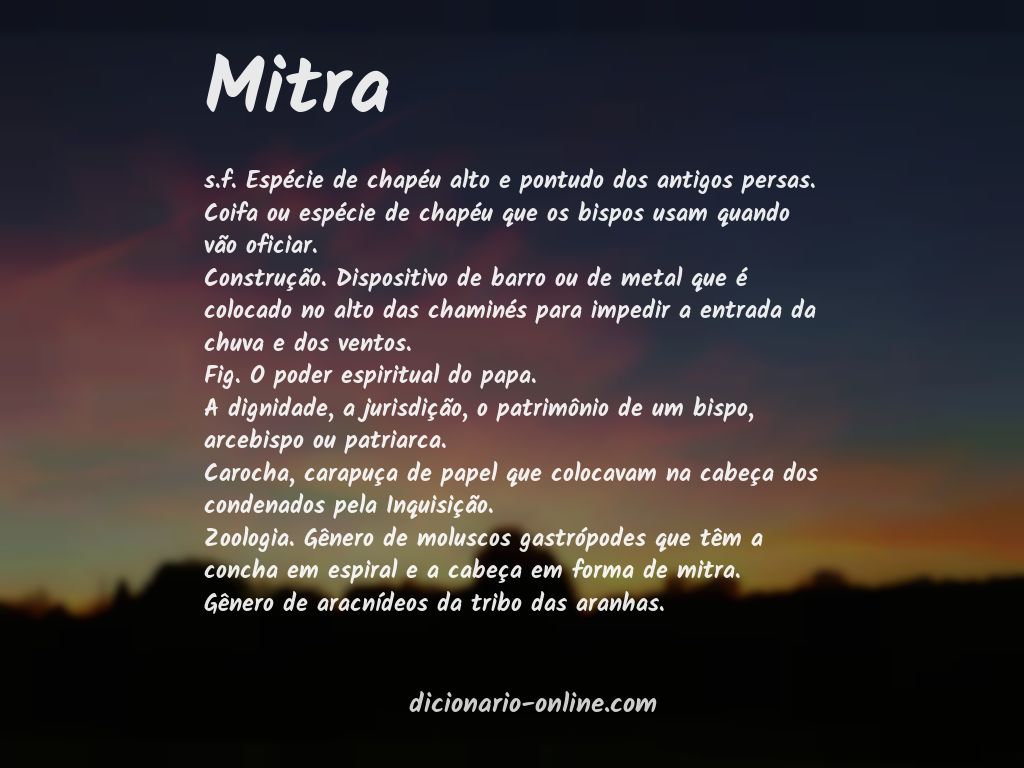 Significado de mitra