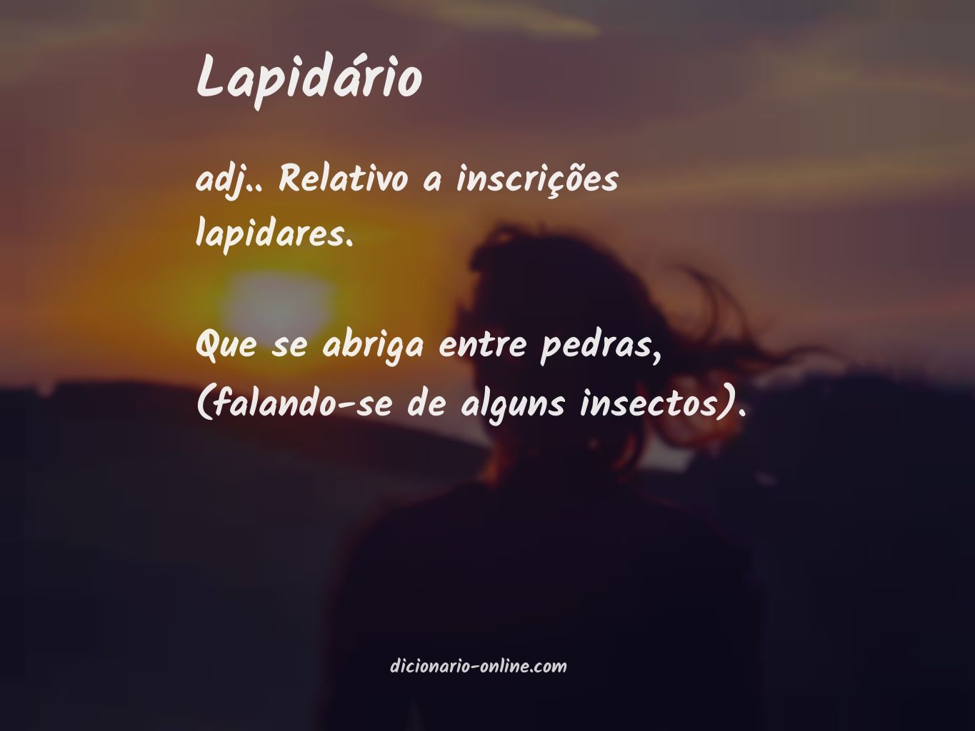 Significado de lapidário