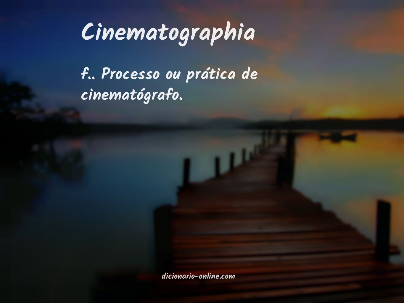 Significado de cinematographia