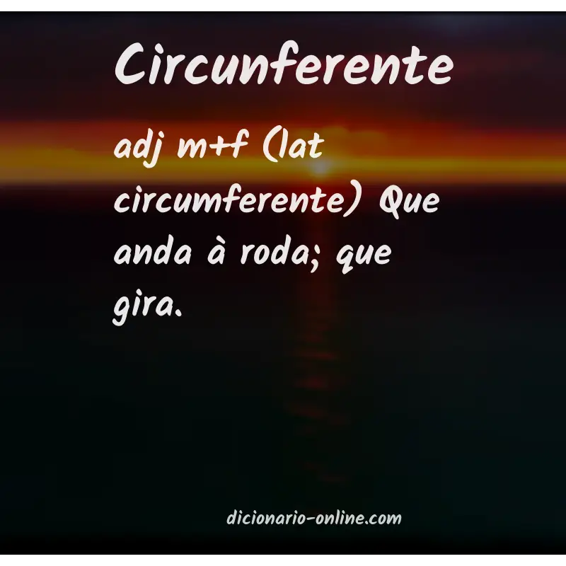 Significado de circunferente
