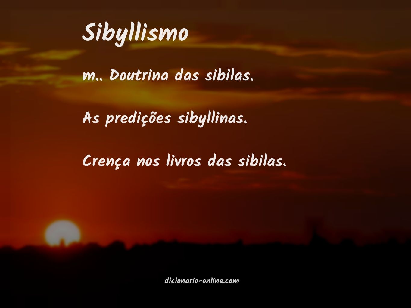 Significado de sibyllismo