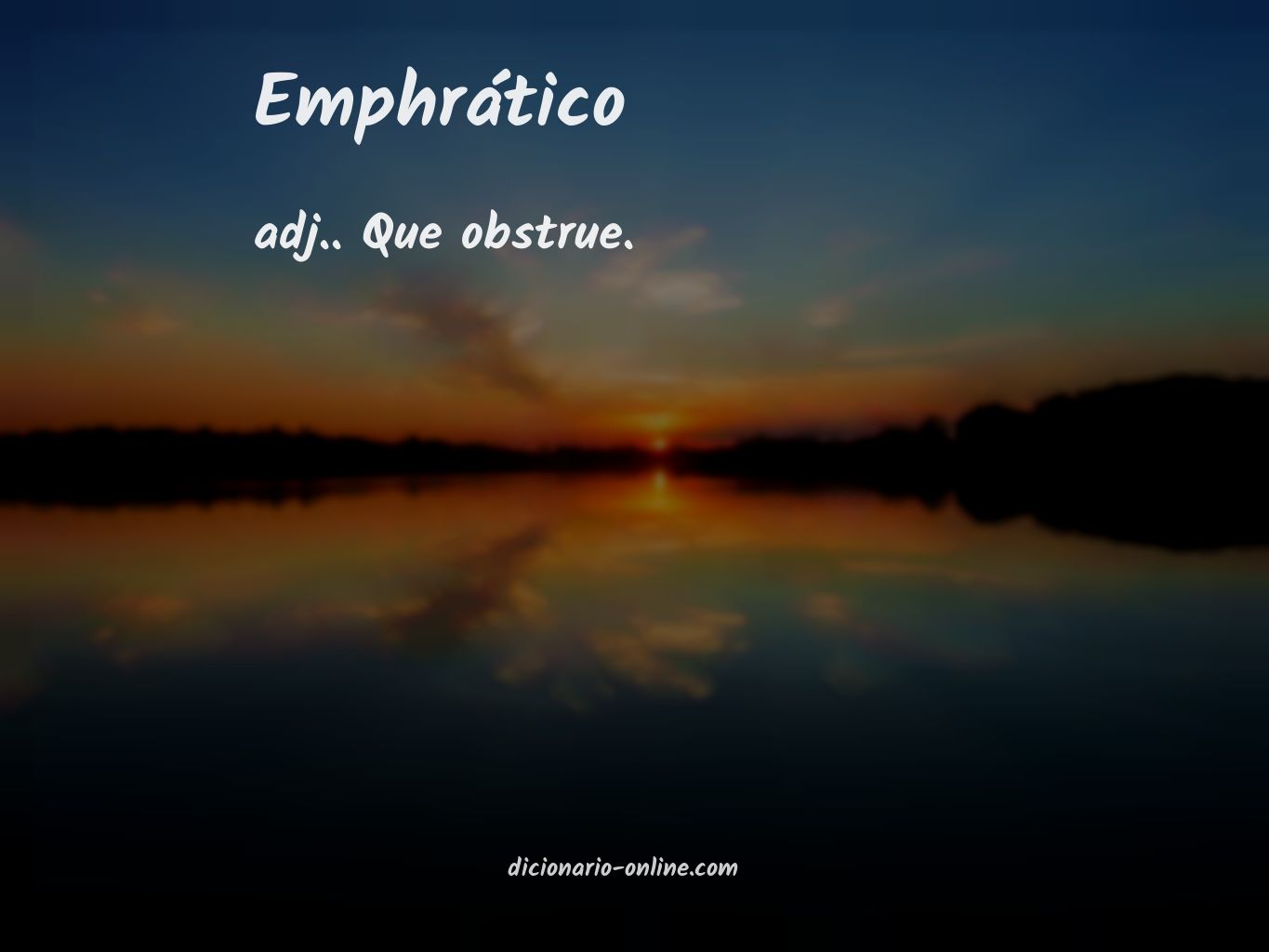 Significado de emphrático