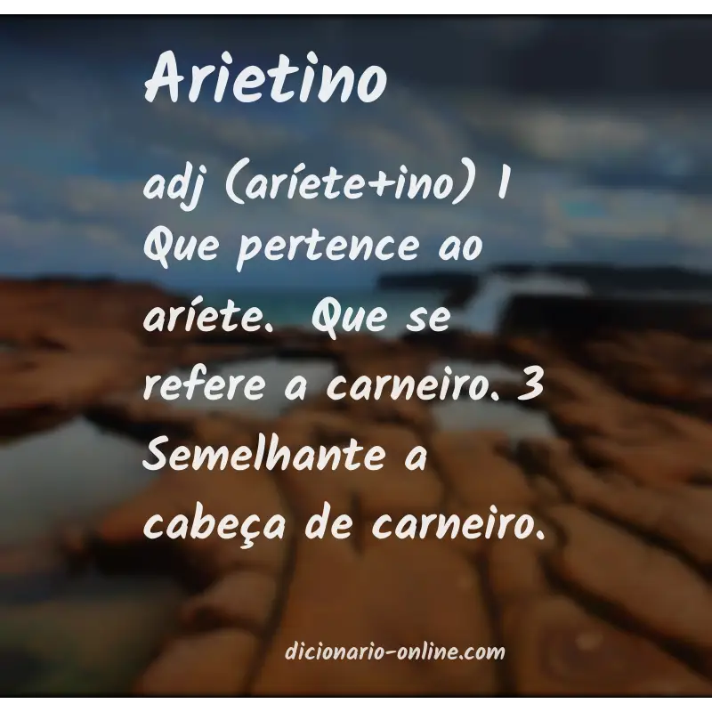 Significado de arietino