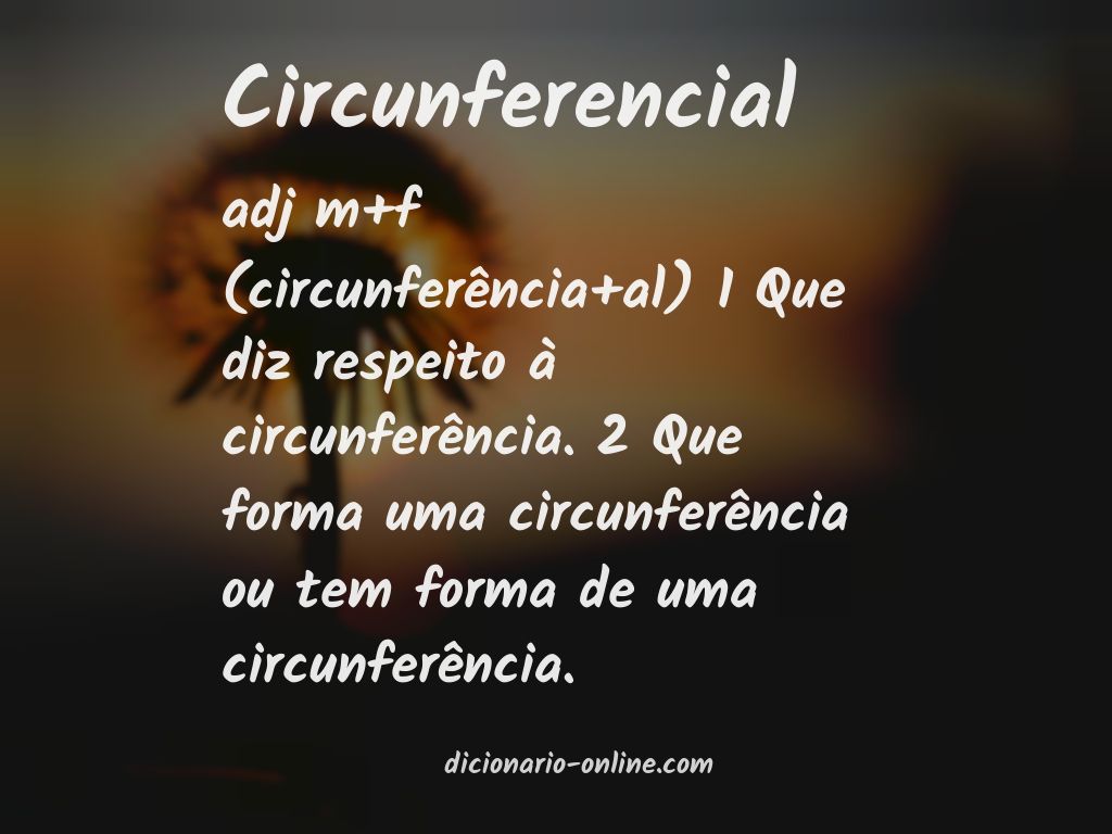 Significado de circunferencial