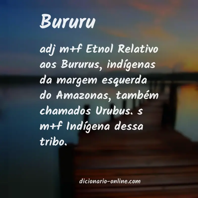 Significado de bururu