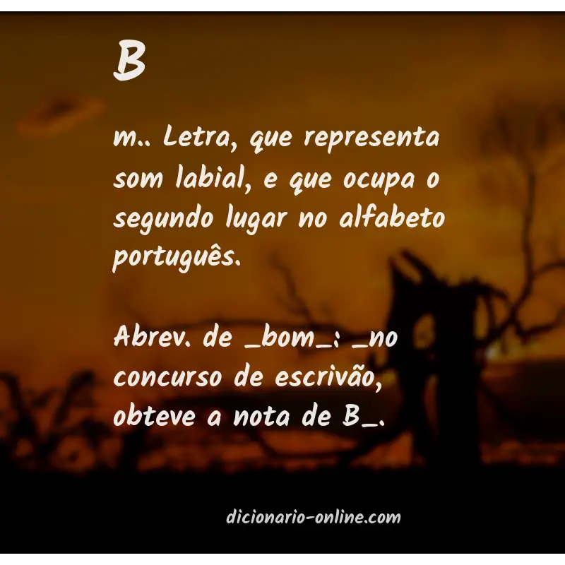Significado de b