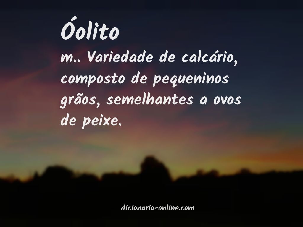 Significado de óolito