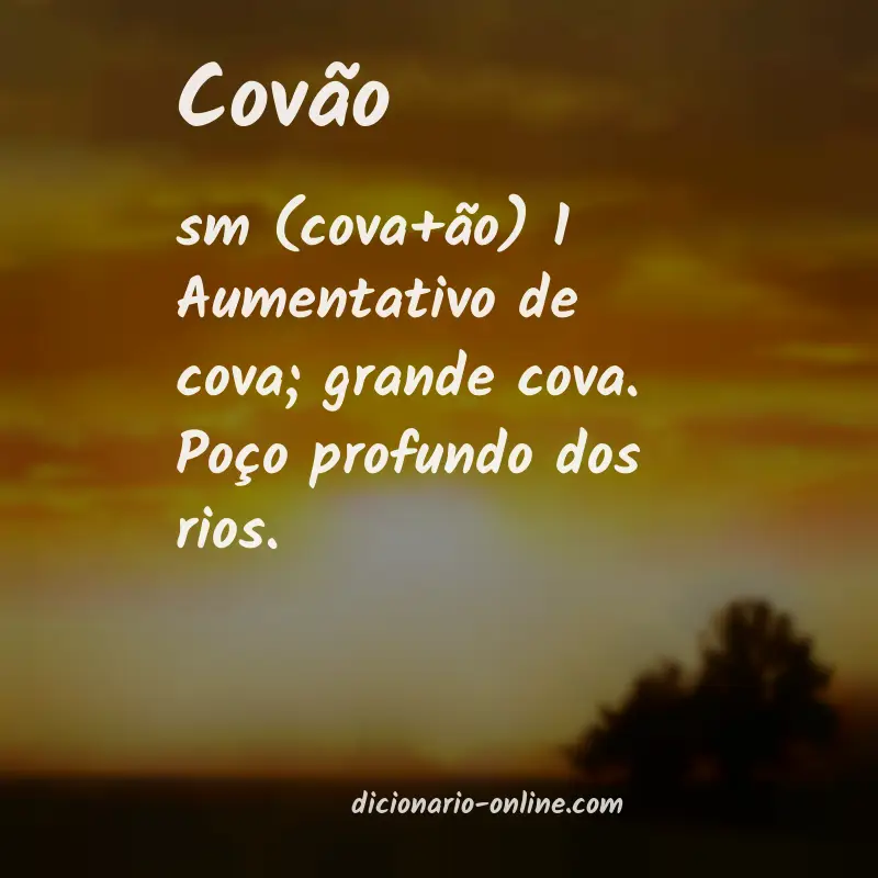 Significado de covão