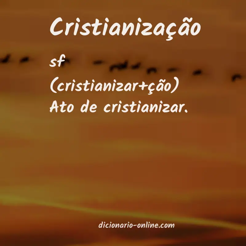 Significado de cristianização