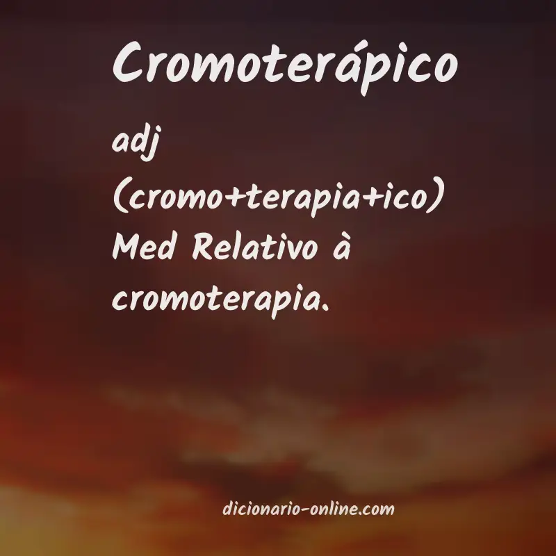 Significado de cromoterápico