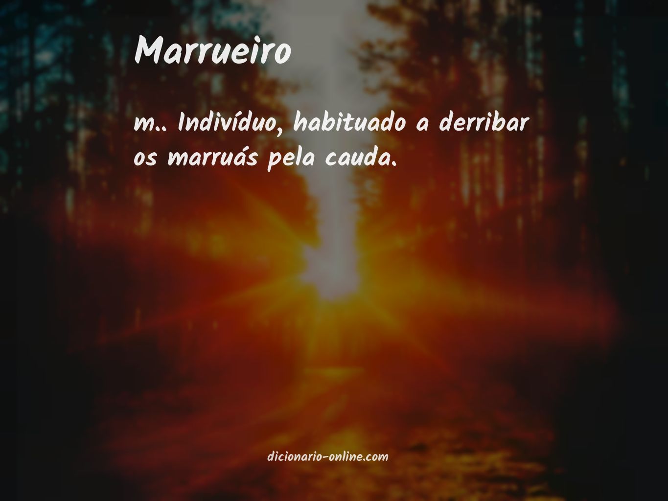 Significado de marrueiro