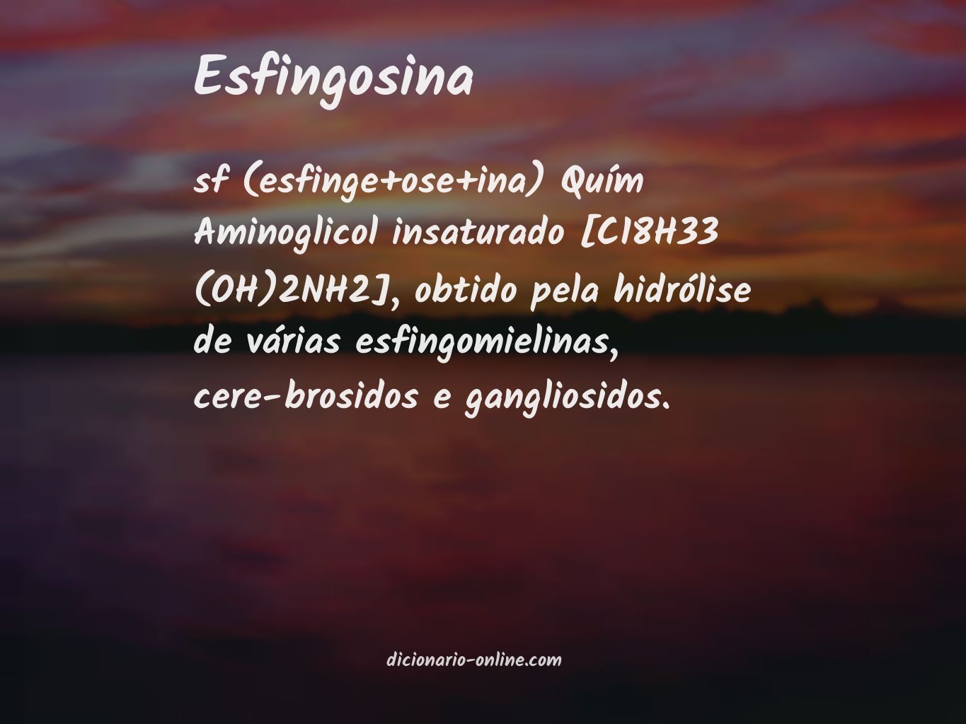 Significado de esfingosina