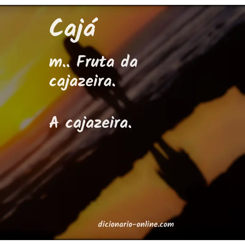Significado de cajá