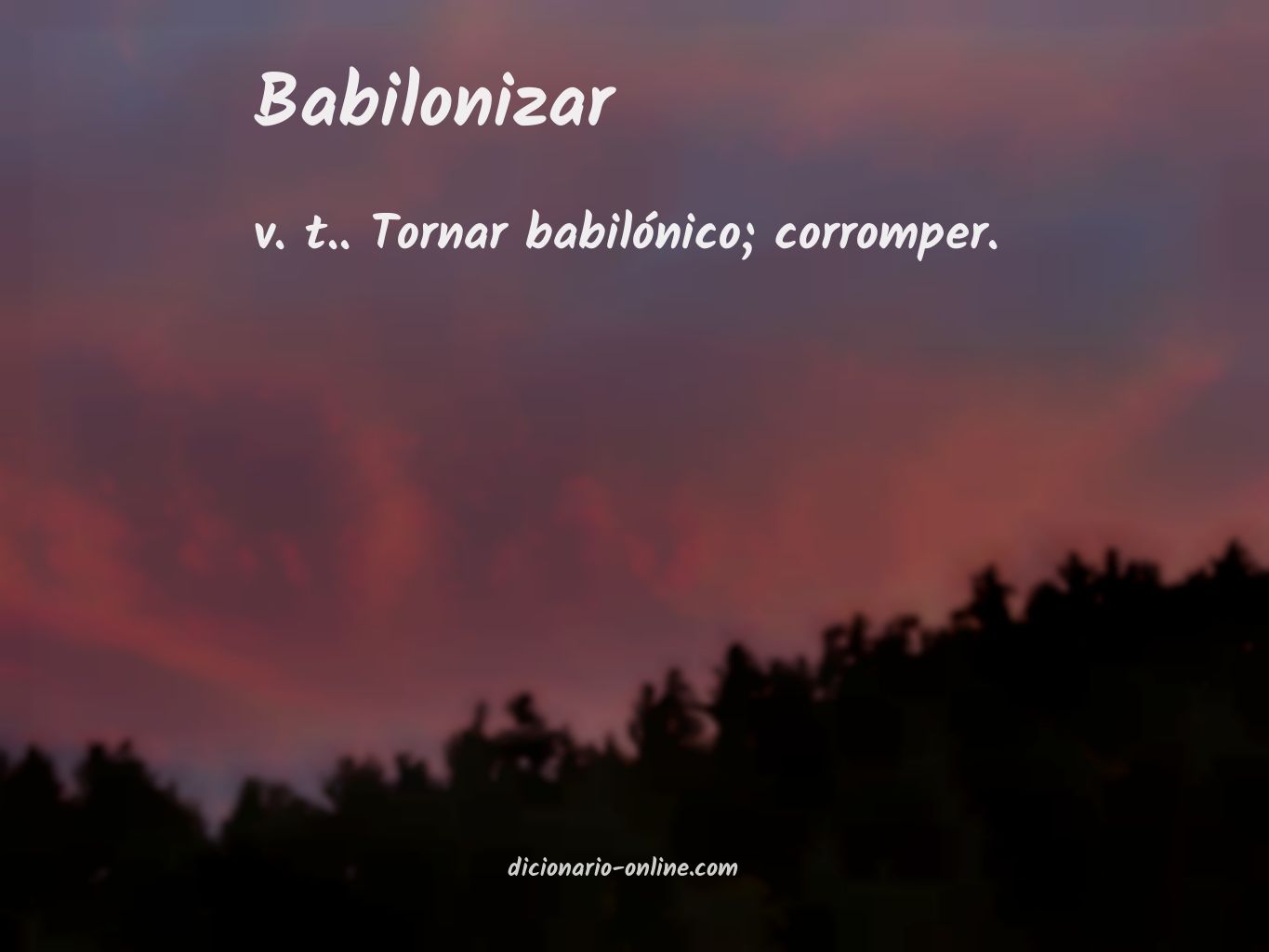 Significado de babilonizar