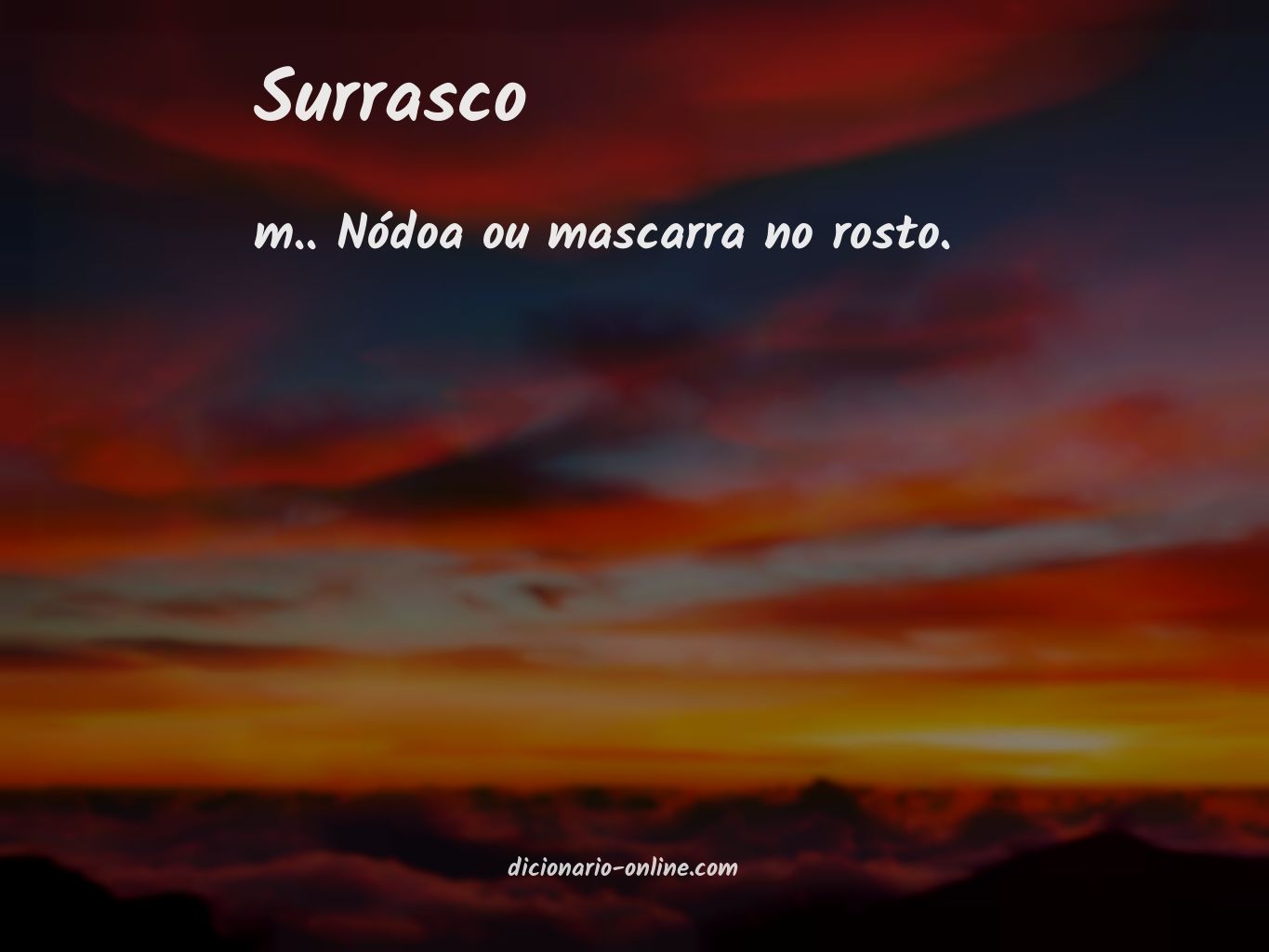 Significado de surrasco