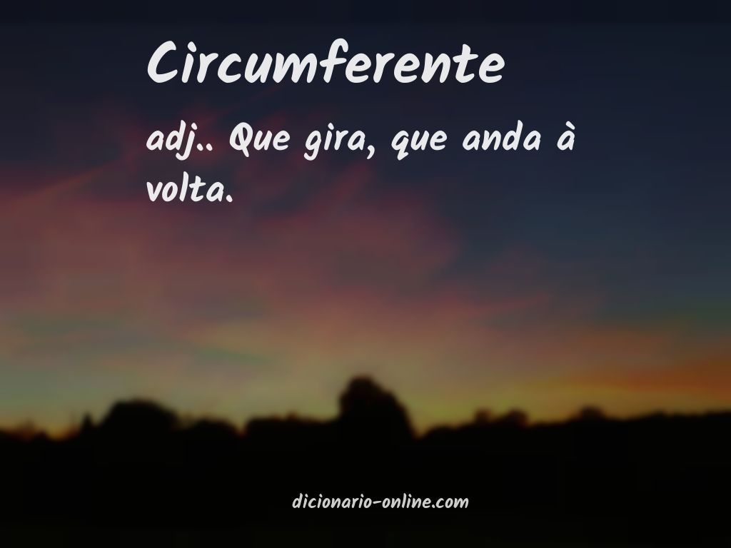 Significado de circumferente