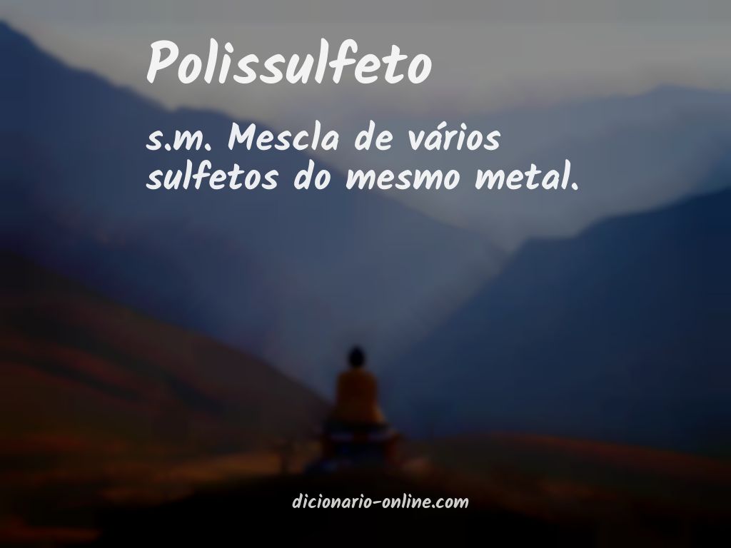 Significado de polissulfeto