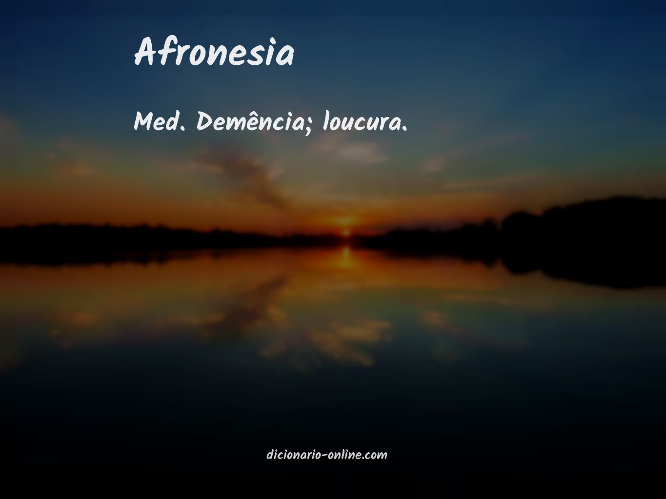 Significado de afronesia