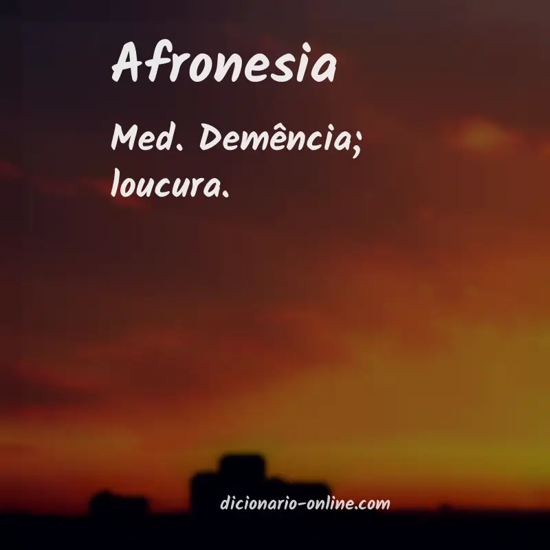 Significado de afronesia