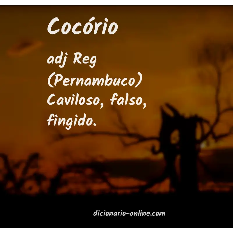 Significado de cocório