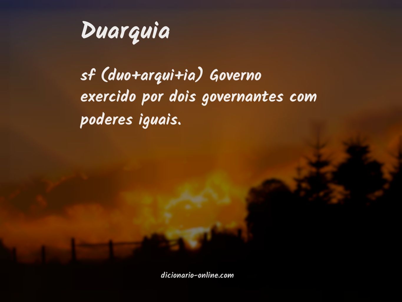 Significado de duarquia