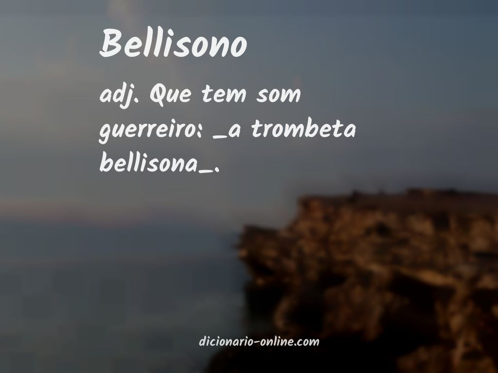 Significado de bellisono