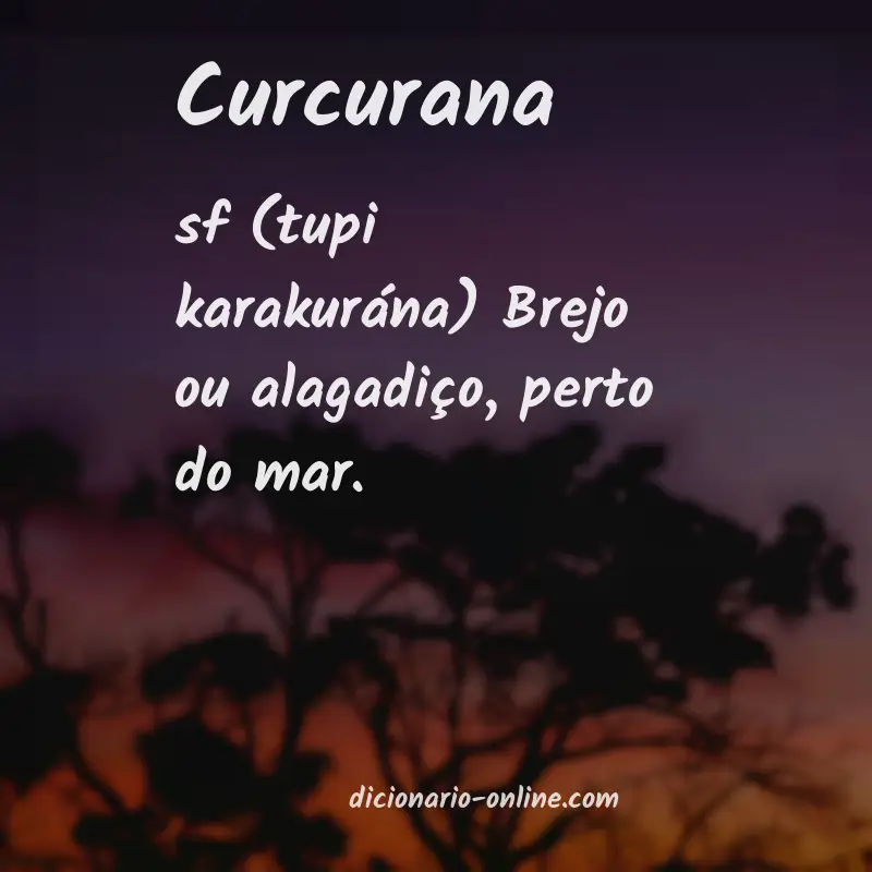 Significado de curcurana