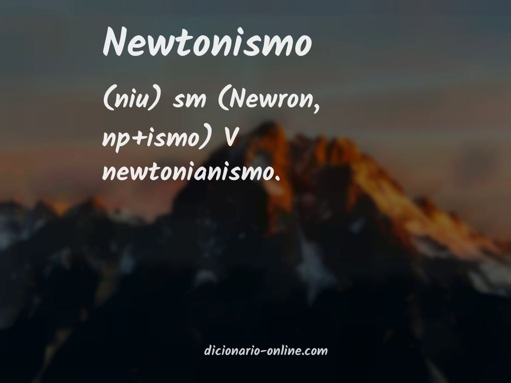 Significado de newtonismo