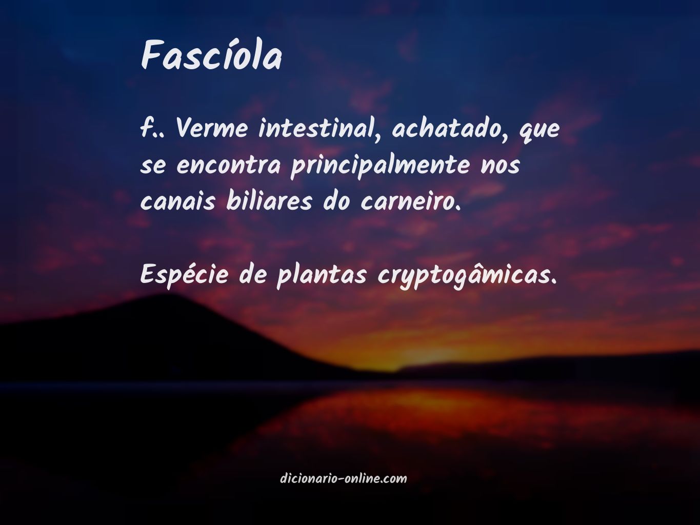 Significado de fascíola