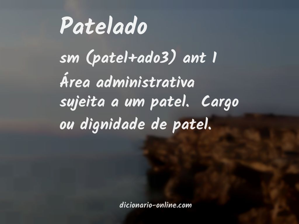 Significado de patelado