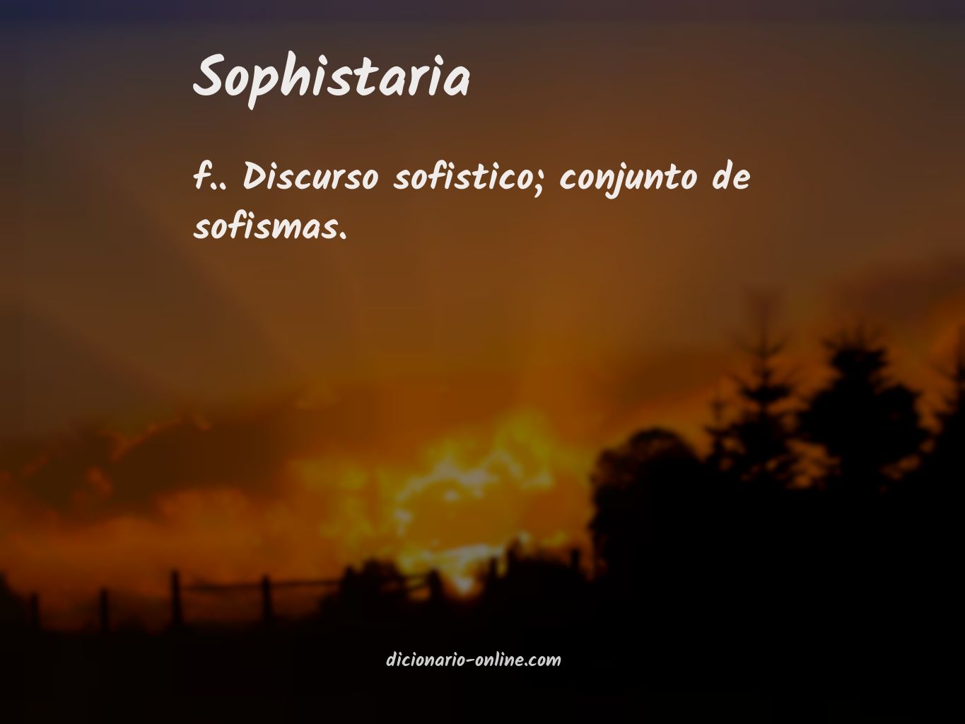 Significado de sophistaria