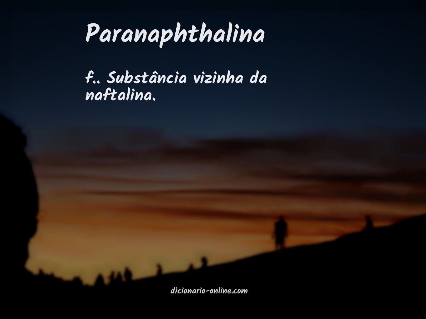 Significado de paranaphthalina