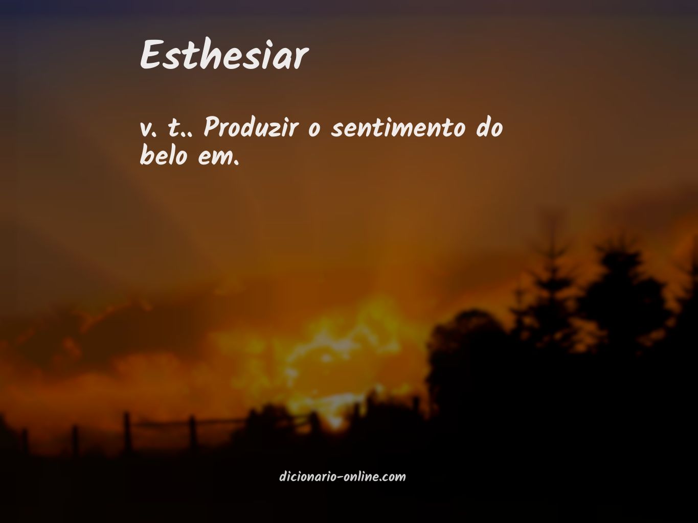 Significado de esthesiar